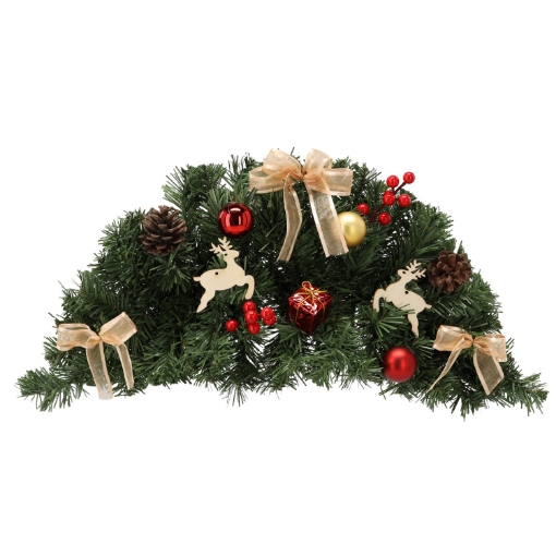 Chomik Рождественская подвеска 60 см, красно-золотая, ANT4039 - Home Club