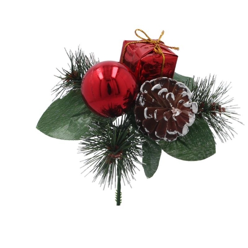 Chomik Декоративна Гілка Різдво 18 См Червона, GIF7986 - Home Club