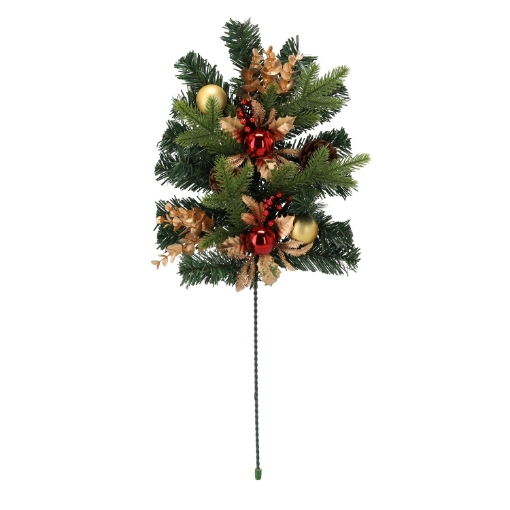 Chomik Рождественское Украшение - Ветка 60 См Красно-Золотая, ANT2408 - Home Club