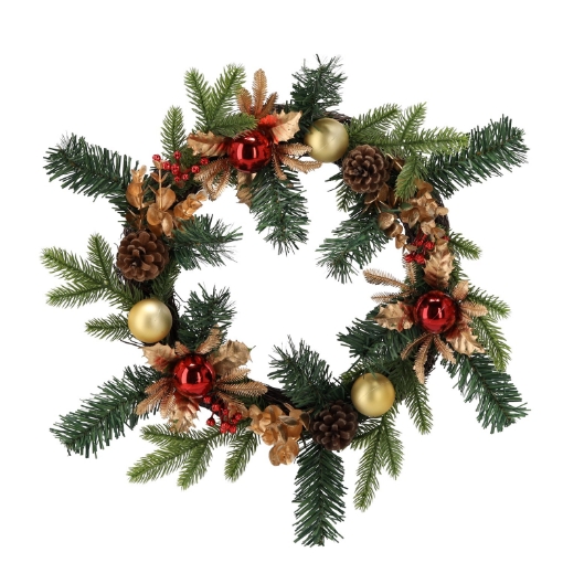 Chomik Святковий вінок 40 см червоно-золотий, ANT2392 - Home Club