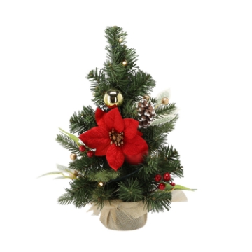 Chomik Рождественская Елка 10 Светодиодов 40 См Красно-Золотая, GOS0738 - Home Club