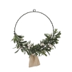 Chomik Рождественский венок 40 см с омелой Led, HIN2084 - Home Club, изображение 2