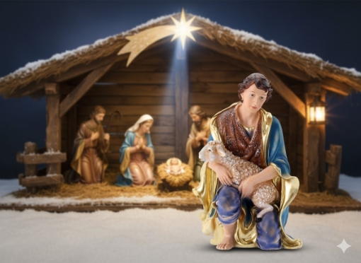 Chomik Фігура Пастира 29 x 36 x 60 см (91,44 см) полірезин, LIG2818 - Home Club