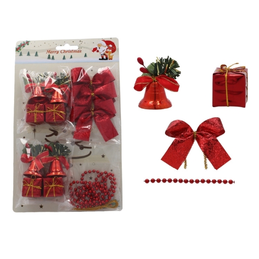 Chomik Набір Прикрас Різдвяних Свічок Червоний, GIF7924 - Home Club