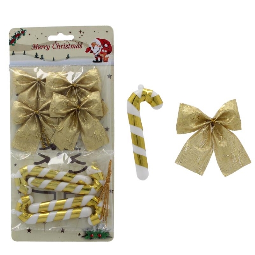 Chomik Набір Прикрас Bożonar. Золотий, GIF7931 - Home Club