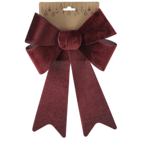 Chomik Рождественская Бордовая Бант 23 X 38 См, KOK3184 - Home Club