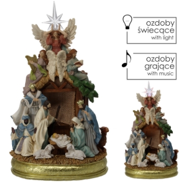 Chomik Рождественская Музыкальная Шкатулка С Рождественским Бередком 23 x 16,8 x 41 см, POZ2461 - Home Club