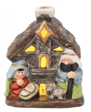 Chomik Рождественская Шопка Домок С Светодиодами 10 X 6,6 X 12 См, SID3430 - Home Club