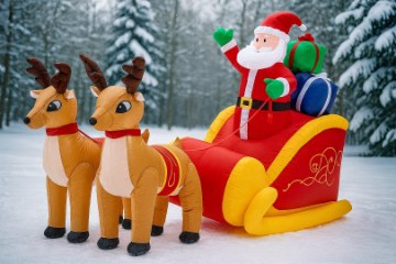 Chomik Надувний Санятки З Ренифами Led 235 См, SUN8686 - Home Club
