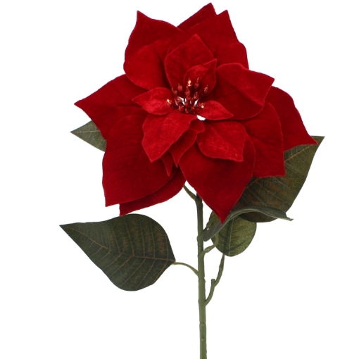 Chomik Искусственная ветка - Рождественская звезда 80 см, красная, HID3773 - Home Club