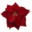 Chomik Искусственный цветок - звезда Вифлеема 25 см на клипсе бордового цвета, HID3834 - Home Club, изображение 3
