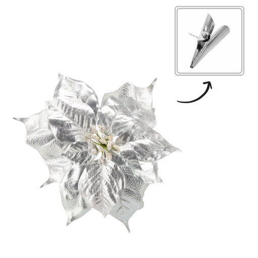 Chomik Штучна Квітка - Бетлегейська Зірка 25 См На Срібному Кліпсі, HID3290 - Home Club