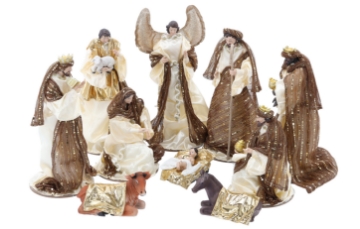 Chomik Набор рождественских фигурок, 10 штук, до 33 см, IGU6455 - Home Club