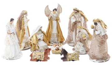 Chomik Набор рождественских фигурок, 10 штук, до 33 см, IGU6462 - Home Club