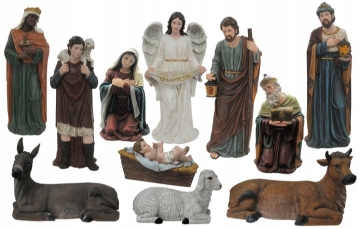 Chomik Набор рождественских фигурок, 11 элементов, 120 см, смола, RAI6288 - Home Club