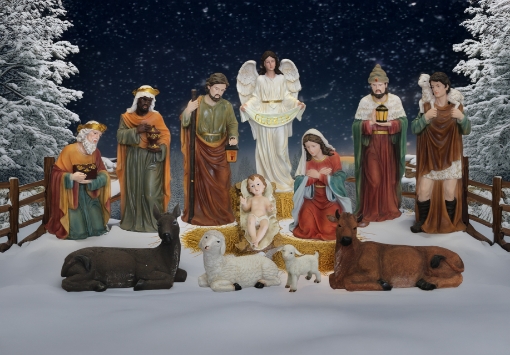 Chomik Набор рождественских фигурок, 12 штук, 80 см, RAI2082 - Home Club