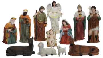 Chomik Набор рождественских фигурок, 12 штук, 80 см, RAI2082 - Home Club