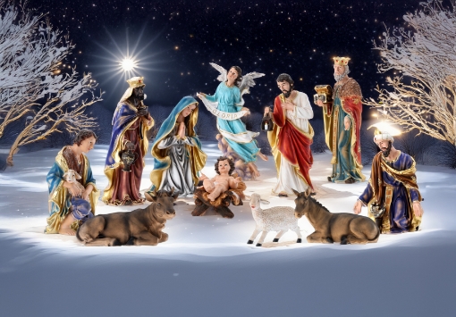 Chomik Набір Фігурок Різдва. 11 Шт. до 90 См полірезин, LIG90 - Home Club