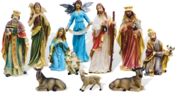 Chomik Набор рождественских фигурок, 11 штук, до 60 см, полирезин, LIG60 - Home Club