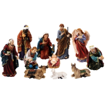 Chomik Набор рождественских фигурок, 11 элементов, до 105 см, полирезин, IGU105 - Home Club