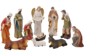 Chomik Набор рождественских фигурок, 11 штук, 70 см, изготовлены из смолы., RAI3353 - Home Club