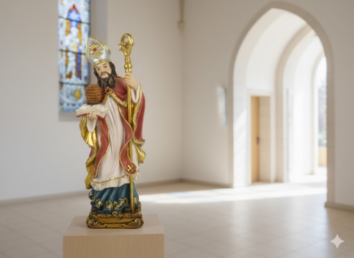 Chomik Скульптура Святого Амвросия, 21,5 см, RAI9525 - Home Club