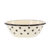Chomik Эмалированная Миска 0,6 Л 16,5 См Кремовый С Пунктами, EMA3189 - Home Club