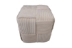 Chomik Пуф плетеный 40 x 40 x 40 см кремовый, PHO4194 - Home Club, изображение 2