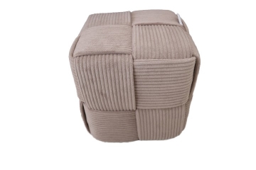 Chomik Пуф плетеный 40 x 40 x 40 см, серый, PHO4200 - Home Club