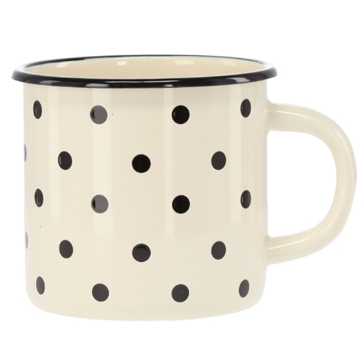 Chomik Эмалированная Чашка 1 Л 11 См Белый С Пунктами, EMA3158 - Home Club