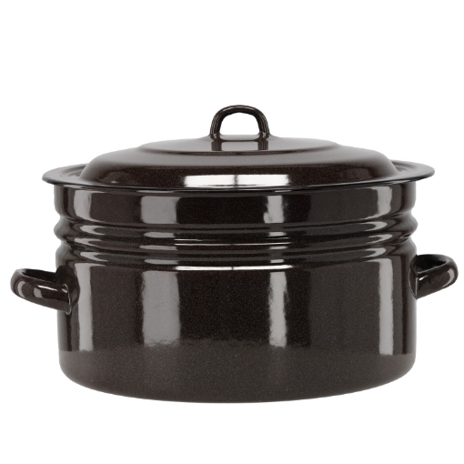 Chomik Эмалированная Кастрюля Простая 25 Л 40 См Бразовый С/П, EMA3608 - Home Club