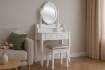 Chomik Косметический столик белый с зеркалом + табурет, PHO3992 - Home Club
