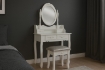 Chomik Косметический столик белый с зеркалом + табурет, PHO3992 - Home Club, изображение 4