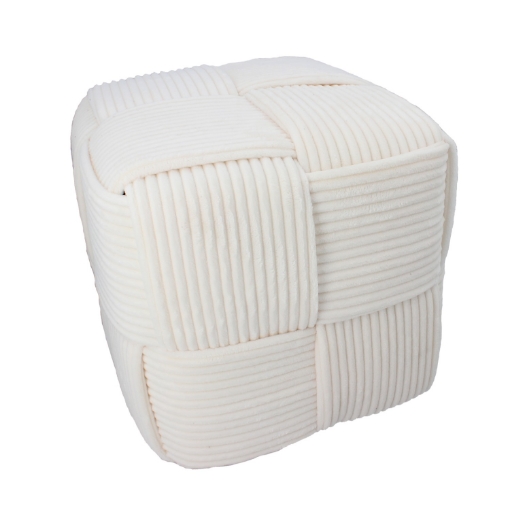Chomik Пуфа Плетена Кубок 40 X 40 X 40 См Біла, PHO3852 - Home Club