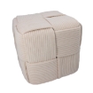 Chomik Пуф плетеный 40 x 40 x 40 см кремовый, PHO4194 - Home Club