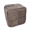 Chomik Пуфа Плетена Куб 40 X 40 X 40 См Сіра, PHO4200 - Home Club