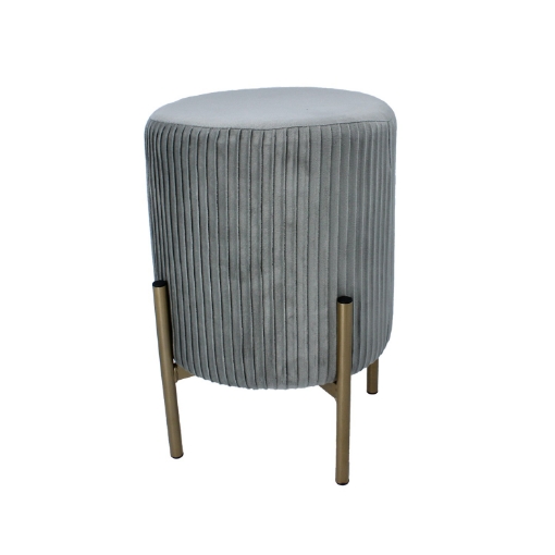 Chomik Кругла Пуфка На Ніжках 28 x 42 См Сіра, PHO4231 - Home Club