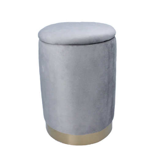 Chomik Круглый пуф 28 x 42 см, серый, PHO4255 - Home Club