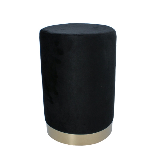 Chomik Круглый пуф 28 x 42 см, черный, PHO4262 - Home Club