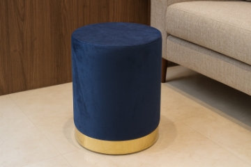 Chomik Круглый пуф 28 x 42 см, темно-синий, PHO4286 - Home Club