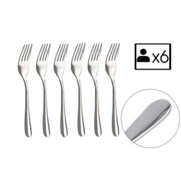 Chomik Набор из 6 вилок для торта Classic, STA7493 - Home Club