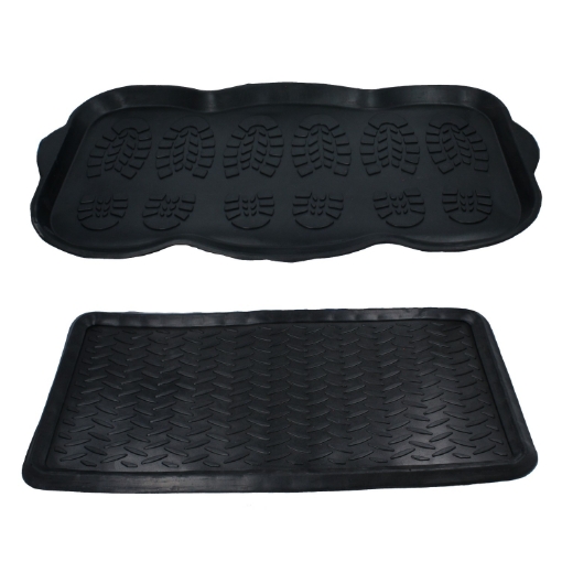 Chomik Прямокутна гумова підстилка - чорна підставка для крапель, різні візерунки, TAM7568 - Home Club