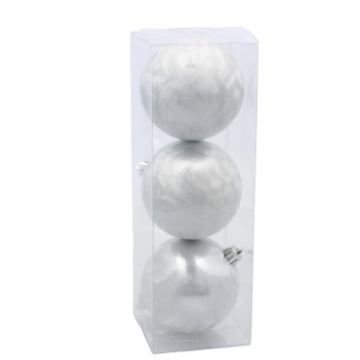 Chomik Набор из 3 шариков, 8 см, красный/золотой/серебряный, GIF3870 - Home Club