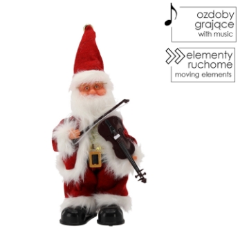 Chomik Святой Миколай С Скрипкой - Играющий 30,5 См, SAT6958 - Home Club