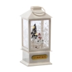 Chomik Святковий Ліхтарик 9 x 9 x 23 см З Led-Вставкою Мельодія - Білий З Сніжником / Червоний З Дідом Морозом, SOL1628 - Home Club, зображення 4
