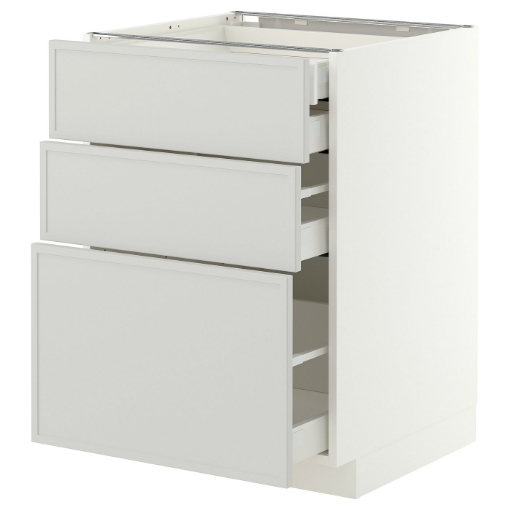 ІКЕА Підлогова шафа 3 фронт. панелі METOD МЕТОД / MAXIMERA МАКСИМЕРА, 896.049.35 - Home Club