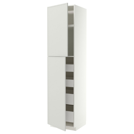 ИКЕА Шкаф высотой 2 двери METOD МЕТОД / MAXIMERA МАКСИМЕРА, 196.064.19 - Home Club