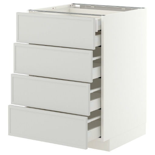 ИКЕА Напольный шкаф 4 фронт. панели METOD МЕТОД / MAXIMERA МАКСИМЕРА, 496.062.67 - Home Club