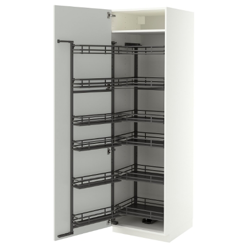 ИКЕА Высокий шкаф с выдвижным буфетным шкафом METOD МЕТОД, 196.047.26 - Home Club