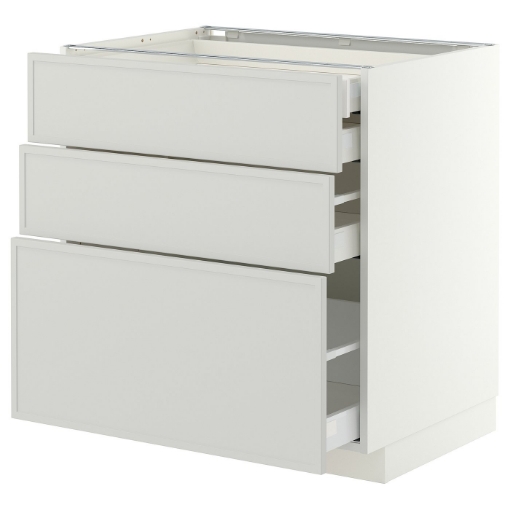 ІКЕА Підлогова шафа 3 фронт. панелі METOD МЕТОД / MAXIMERA МАКСИМЕРА, 196.053.73 - Home Club